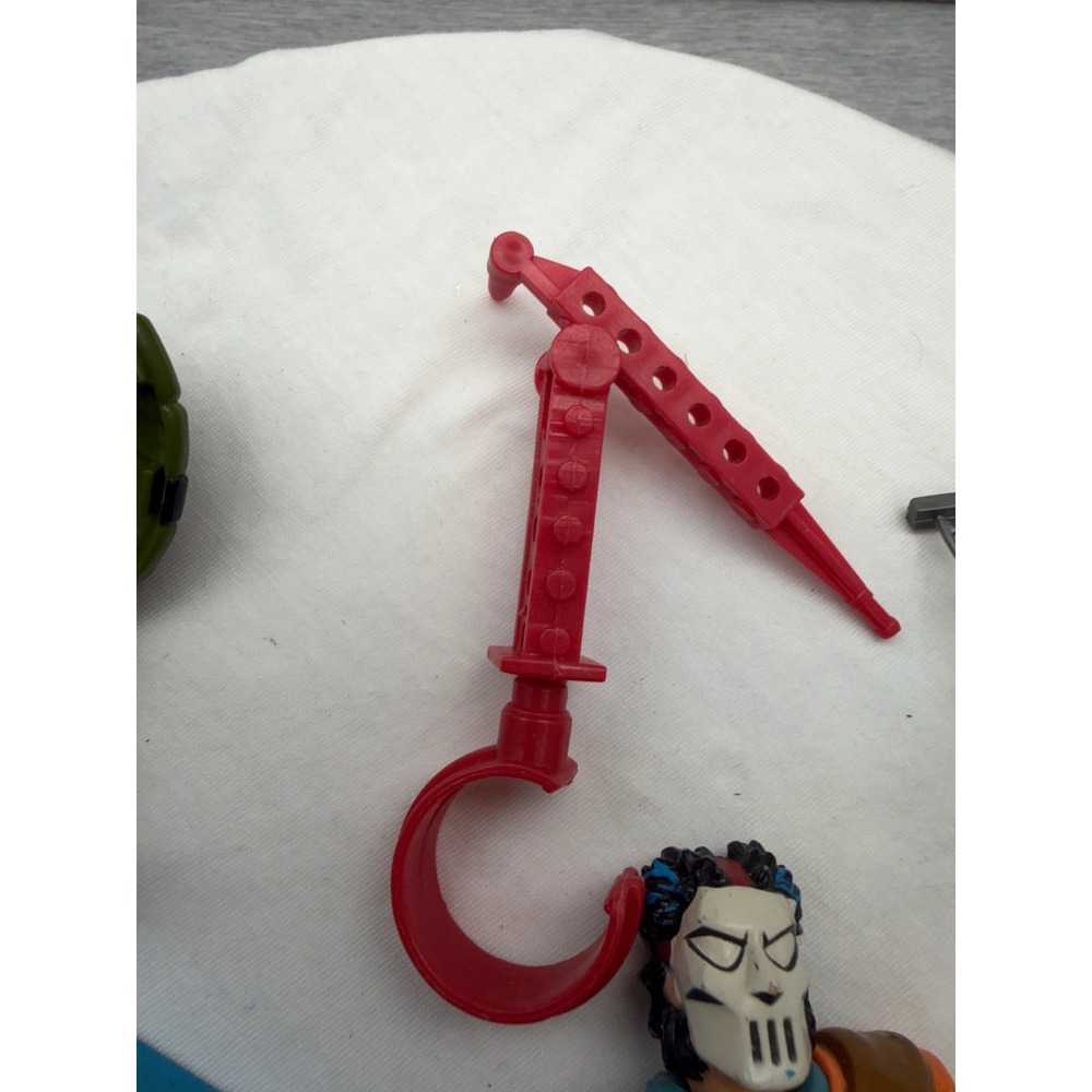 Vintage TMNT Casey Jones Action Figure Lot Playmates Toys Accessories Bundle - Picture 6 of 8